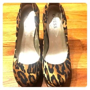 Guess leopard heels